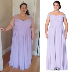 Azazie 28W Lilac bridesmaid dress